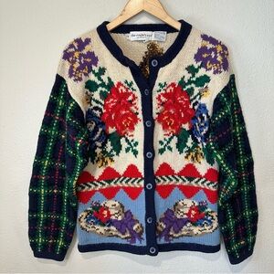 The Eagle’s Eye Vintage 100% Shetland Wool Cardigan